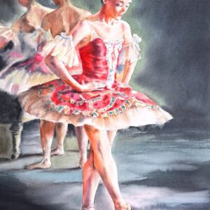 Balerina in Red 300dpi by Stela Toncheva
