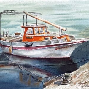 Boat Aphrodita 28x19cm by Stela Toncheva