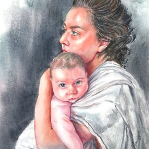 Mama 38x56cm by Stela Toncheva
